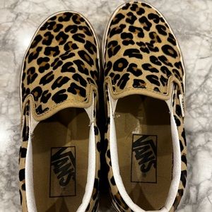 Vans size 3.5 Cheetah print